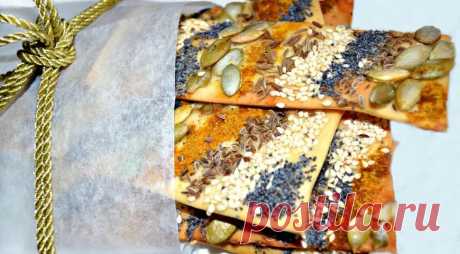 Галетные хлебцы с пряностями и семенами, пошаговый рецепт с фото от автора Марина Z.
