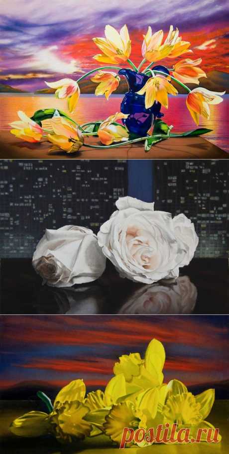 (+1) тема - Красочные цветочные натюрморты от Грегори Ван Раальте | Искусство