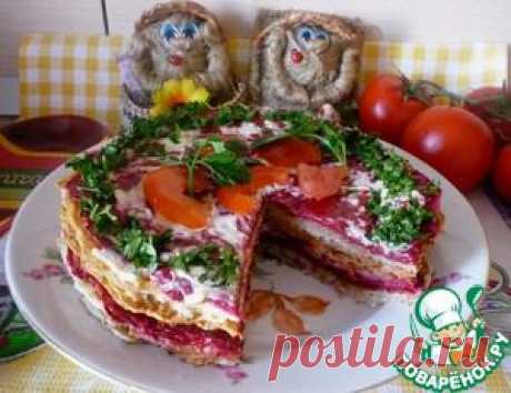 блинный овощной пирог радуга - рецепты на Foodnex.ru