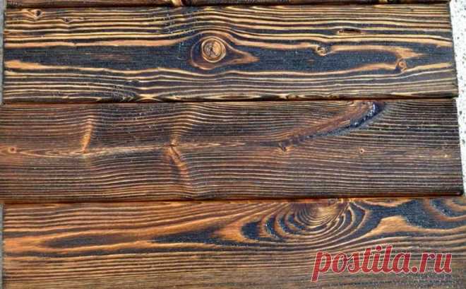 Обработка древесины для получения эффекта старения