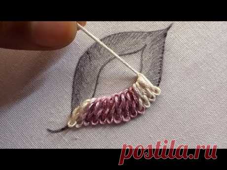 Marvelous leaf hand embroidery|hand embroidery design|how to start embroidery|embroidery channel
