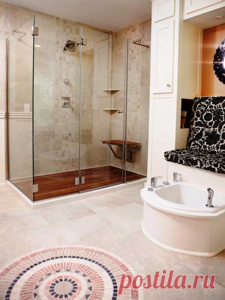Amazing Tubs and Showers Seen On Bath Crashers | DIY Bathroom Ideas - Vanities, Cabinets, Mirrors & More | DIY
