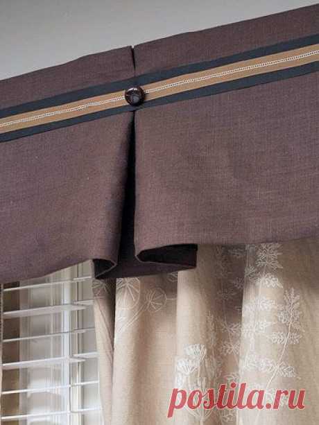 (85) Pinterest - No-Sew Valance....right up my alley - don't have to use the sewing machine! Very cute too! | Craft Ideas