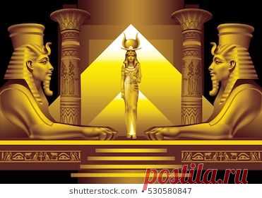 Two Egyptian Sphinx Queen On Black Stock Vector (Royalty Free) 530580847 | Shutterstock