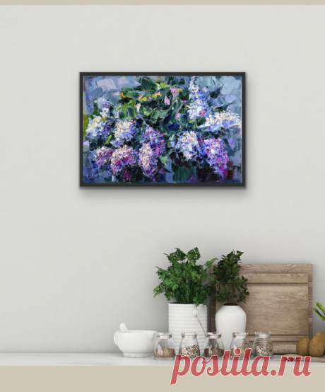Lilac Painting Flower - Natalya Savenkova Online Gallery