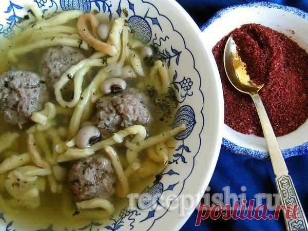 Хамраши (суп с лапшой, фасолью и фрикадельками) | Кулинарные рецепты с фото на Рецептыши.ру