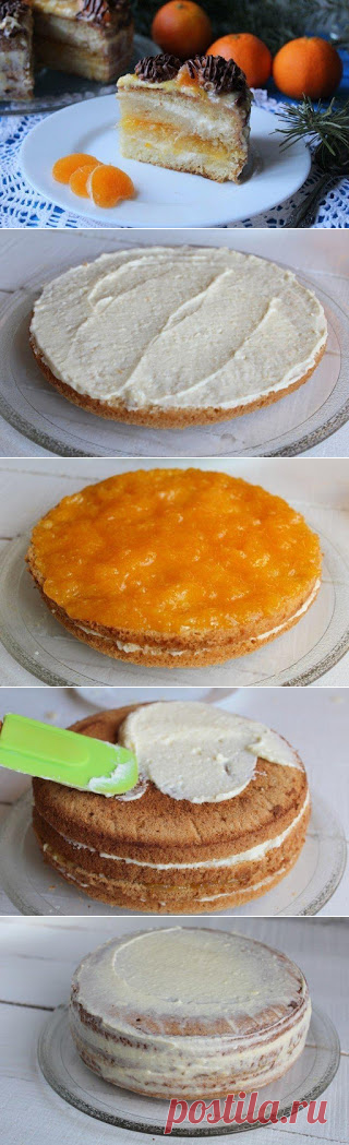 Самые вкусные рецепты: Мандариновый торт