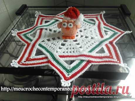 Мое вязание Крючком и Современный: тряпка для мытья посуды Рождественская Звезда