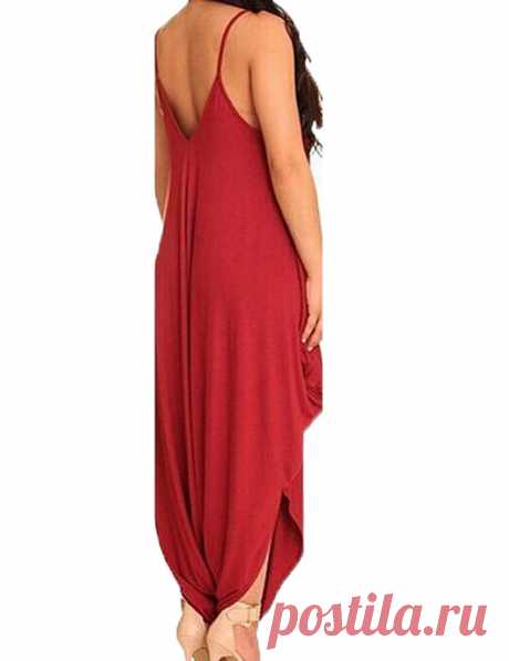 romper fashion Picture - More Detailed Picture about Sexy Deep V Backless Red Jumpsuit Women 2015 New Plus Size Summer Style Rompers Womens Jumpsuit Loose Long Pants Rompers Overall Picture in Jumpsuits &amp; Rompers from Shenzhen Bothwinner Plastic Electronic Factory | Aliexpress.com | Alibaba Group
