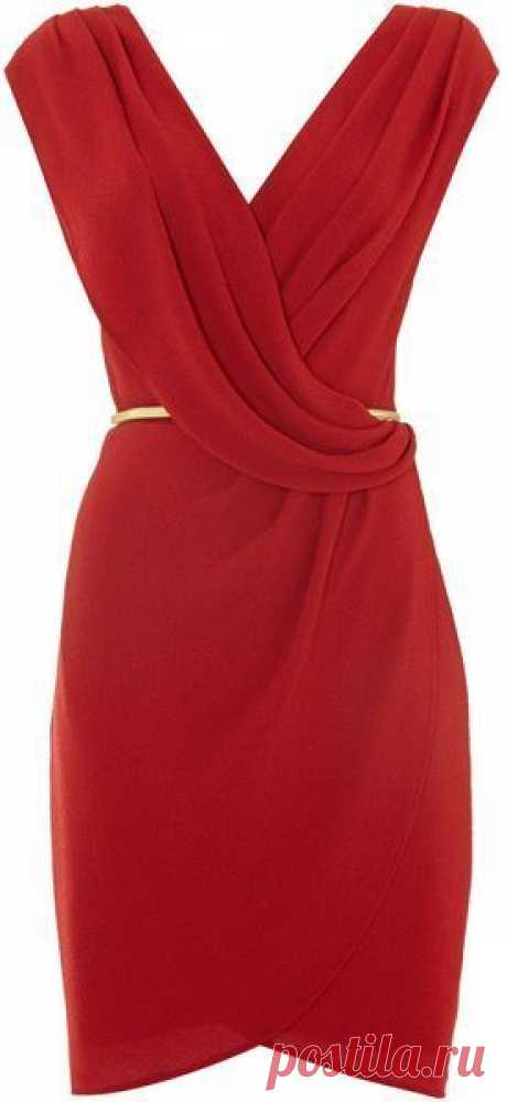 Red Dress Wrap Over