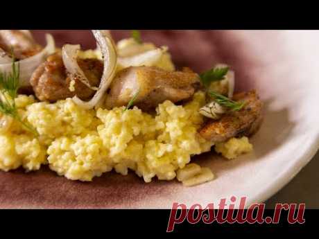 Как вкусно приготовить пшенную кашу и ужин с куриными ножками.