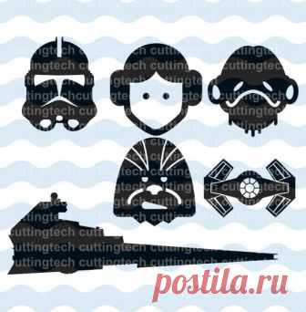 Star Destroyer asalto Leia Organa frente Tie chewbacca Descargar vector archivos clip arte avanzado muestra corte cricut svg png cdr eps de cuttingtech en Etsy Studio