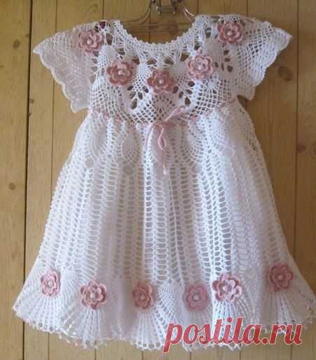 See how easy it is to make this beautiful dress in crochet patterns | FREE PATTERNS