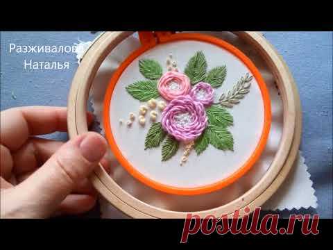 МК. Цветочный сюжет. Хризантема. Очень просто! Beautiful floral design. Step by step is very simple!