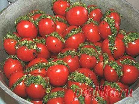 Консервирование-фаршированные помидоры, рецепт приготовления