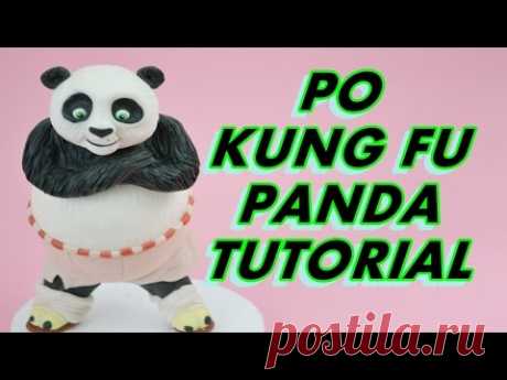 PO KUNG FU PANDA cake topper fondant tutorial pasta di zucchero torta decorata