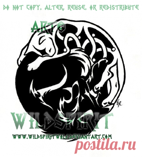 Tribal Wolf Celtic Cat Tattoo by WildSpiritWolf on DeviantArt