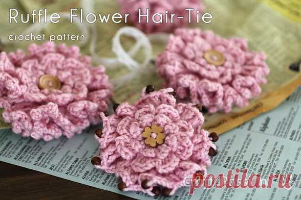 Layered Ruffle Flower - Free Crochet Pattern | Craft Passion 