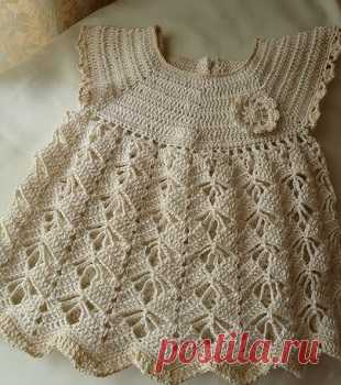 Lovely Crochet Dress store yarn Model Baby | FREE PATTERNS