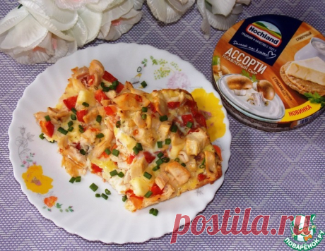 Сытная запеканка с яичной заливкой – кулинарный рецепт