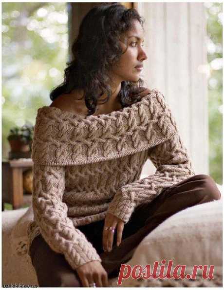 Женственный пуловер вязаный спицами. Как вязать красивый женский свитер описание | Все о рукоделии: схемы, мастер классы, идеи на сайте labhousehold.com