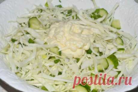 Салат из редьки с пекинской капустой и огурцами, рецепт с фото — Вкусо.ру