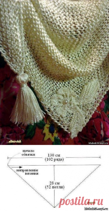 Вяжем модный бактус