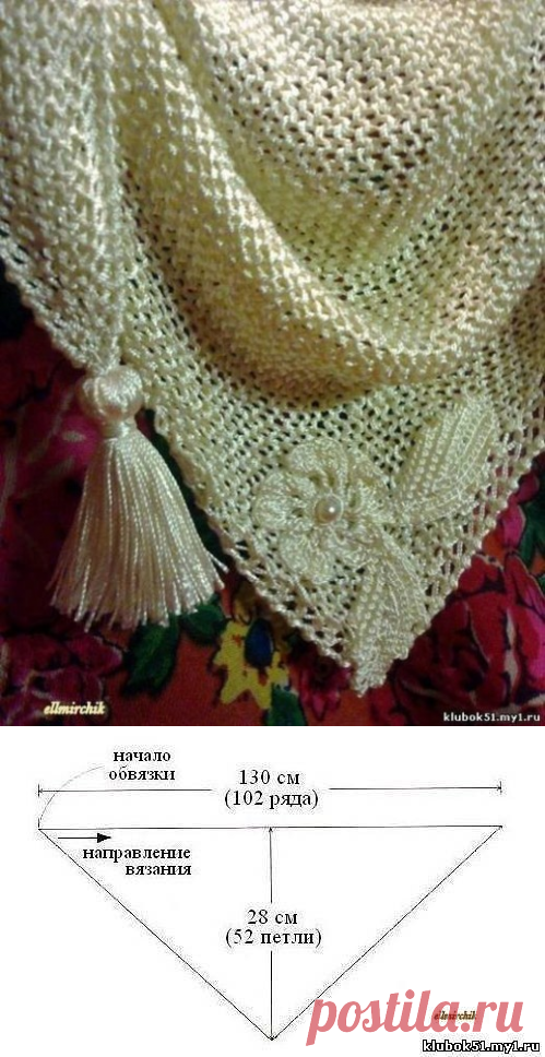 Вяжем модный бактус