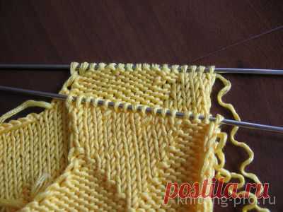 Соединение деталей одновременно с закрытием петель - knitting-pro.ru - Вязание спицами от азов к мастерству
