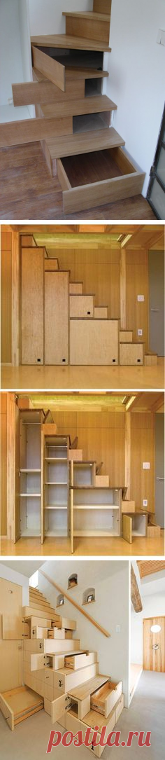 (21) Hidden Storage In Stairs - http://www.stashvault.com/hidden-storage-in-stairs-2/ | STORAGE