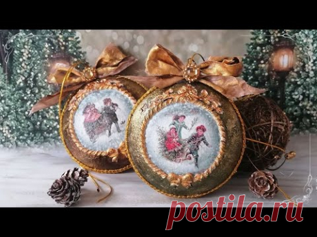 Christmas ornament DIY - Vintage style - tutorial