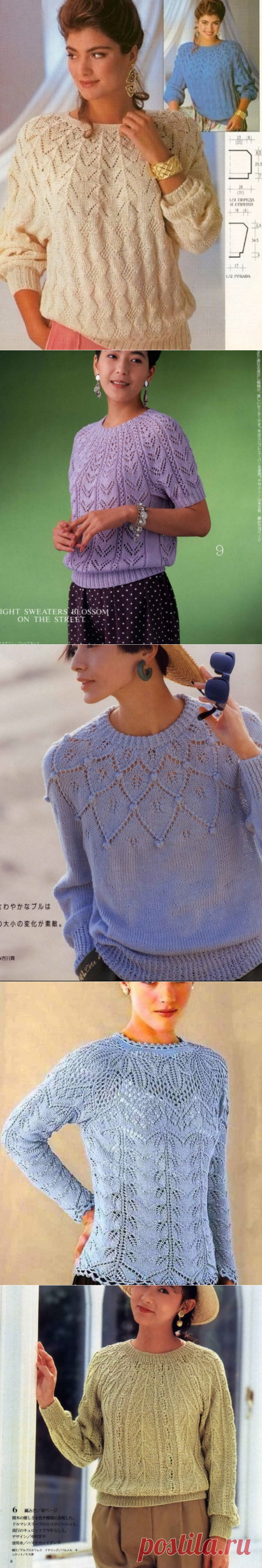 Любимые пуловеры с круглой кокеткой спицами 🌺 | Asha. Вязание и дизайн.🌶Сонник. | Яндекс Дзен