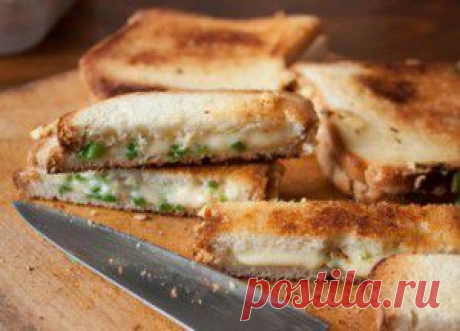 Сырно-луковые бутерброды. | vkusnyymir