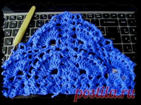 Красивая шаль крючком. #crochet women's shawl wrap scarf