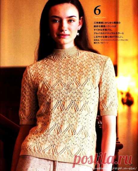 Блузка из журнала Lets knit series NV80143 2010 | САМОБРАНОЧКА - сайт для рукодельниц, мастериц