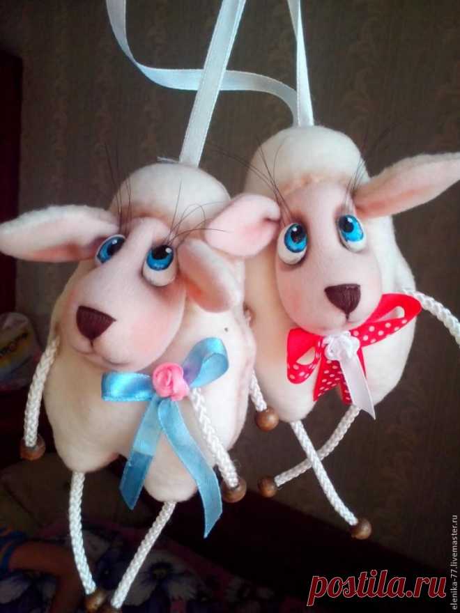 Создание милой овечки — новогоднего сувенира