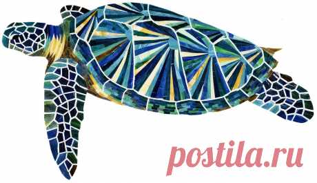 Mosaico de piscina de cristal de tortuga marina | Azulejos de piscina de mosaico de vidrio – Arte de mosaico de cerámica
