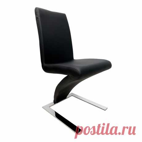 Modern Black Dining Chair Shop beautiful soft PU leather upholsters the chair which has a gently curved back for a comfortable seating experience at Galeria Home Store. Far from tradition in looks, the PU Leather Z Shaped Dining Chairs feature a dazzling and modern in design. The Z dining chair offers something different. The Z dining chair is supported by a chrome finished base to match the table’s legs. These dining chairs can support up to 100kg of weight. MEAS 17″x24″x...