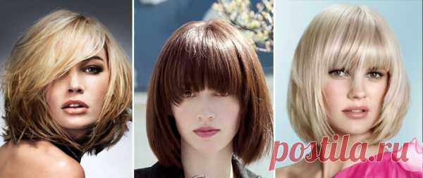 Стрижки на средние волосы с челкой (57 фото) косой: современные, модные в 2015 году, женские, красивые, мужские, видео-инструкция как подстричь своими руками, фото и цена