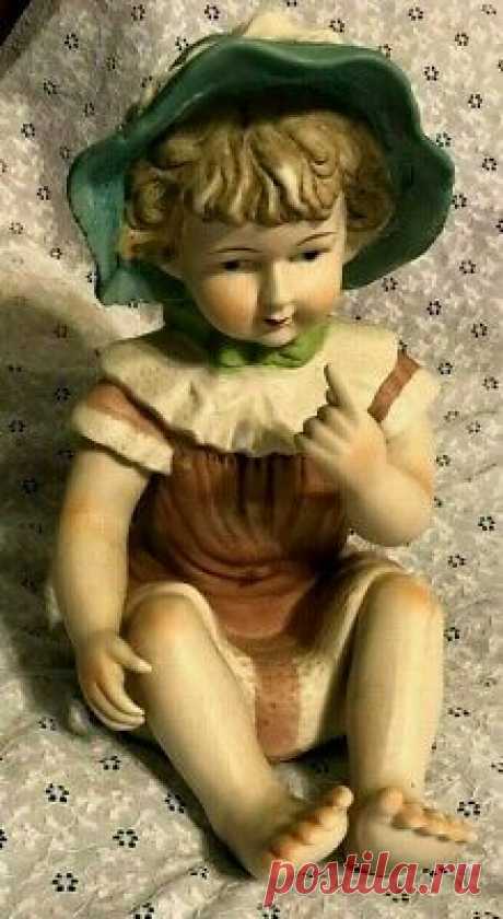 vintage PIANO BABY BISQUE PORCELAIN FIGURINE (13" TALL) LITTLE GIRL w/BONNET WOW  | eBay I AM NOT SURE OF THE MAKER OR AGE. SHE IS WELL MADE AND BEAUTIFUL. OVERALL, SHE APPEARS TO BE IN GREAT CONDITION. BE SURE TO CHECK OUT ALL MY OTHER COOL AND UNUSUAL STUFF.