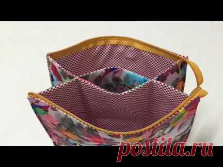 (2246) Coudre une trousse de toilette double - Tuto couture Madalena - YouTube