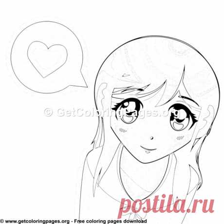 Sweet Anime Girls Coloring Sheet &amp;#8211; GetColoringPages.org