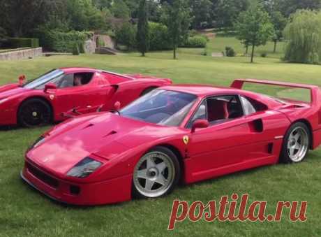 Ferrari F40 и Enzo отрываются на природе