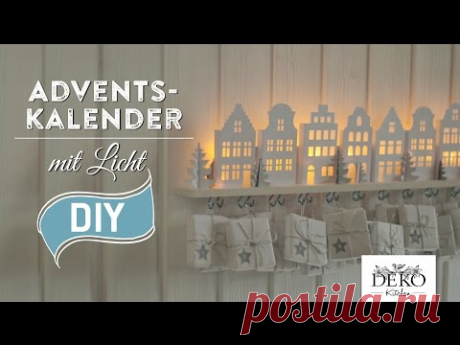 DIY: Adventskalender basteln mit beleuchteten Häuschen - How-to | Deko Kitchen
