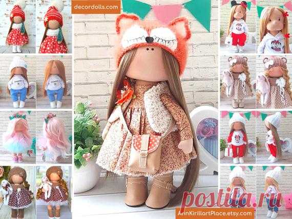 Winter Gift for Kids Mom Grandma Family Xmas Interior | Etsy Hello dear visitors!  This is handmade cloth doll created by Master Olga S. (Karaganda, Kazakhstan). All dolls stated on the photo are mady by artist Olga. You can find them in our shop searching by artist name.  Doll is 25 cm (10.5 inch) tall and made of only quality materials.  Such dolls and toys