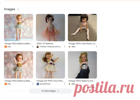 vtg 1950s balerina doll - Google Search