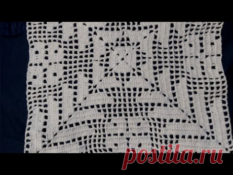Square de crochê de setas, parte 2 para colchas,cortinas, tapetes,toalhas e  caminhos de mesa