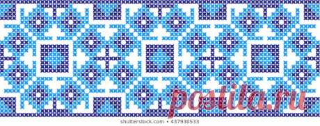 Embroidered Pattern On Transparent Background Vector de stock (libre de regalías)663644062; Shutterstock