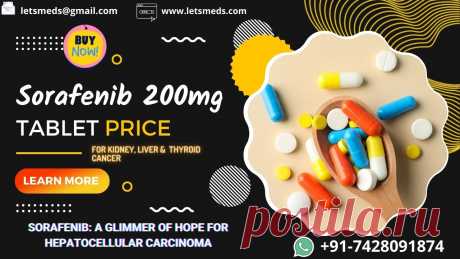 Looking for a cost-effective way to purchase generic sorafenib 200mg tablets? LetsMeds offers Indian Sorafenib 200mg at Wholesale pricing. Learn more about the price, uses, and generic alternatives of Generic Sorafenib 200mg Tablet. Over the course of ten years, LetsMeds has been providing its consumers with quality prescription medication at a significant discount. Call us at +91-7428091874