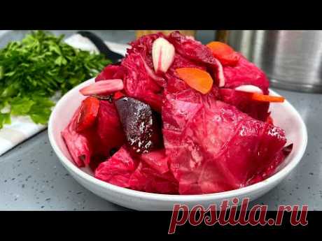 Хрустящая КАПУСТА "Двухдневка", ВКУСНЕЕ которой просто НЕТ!Можно на зиму,но у нас съедается сразу!